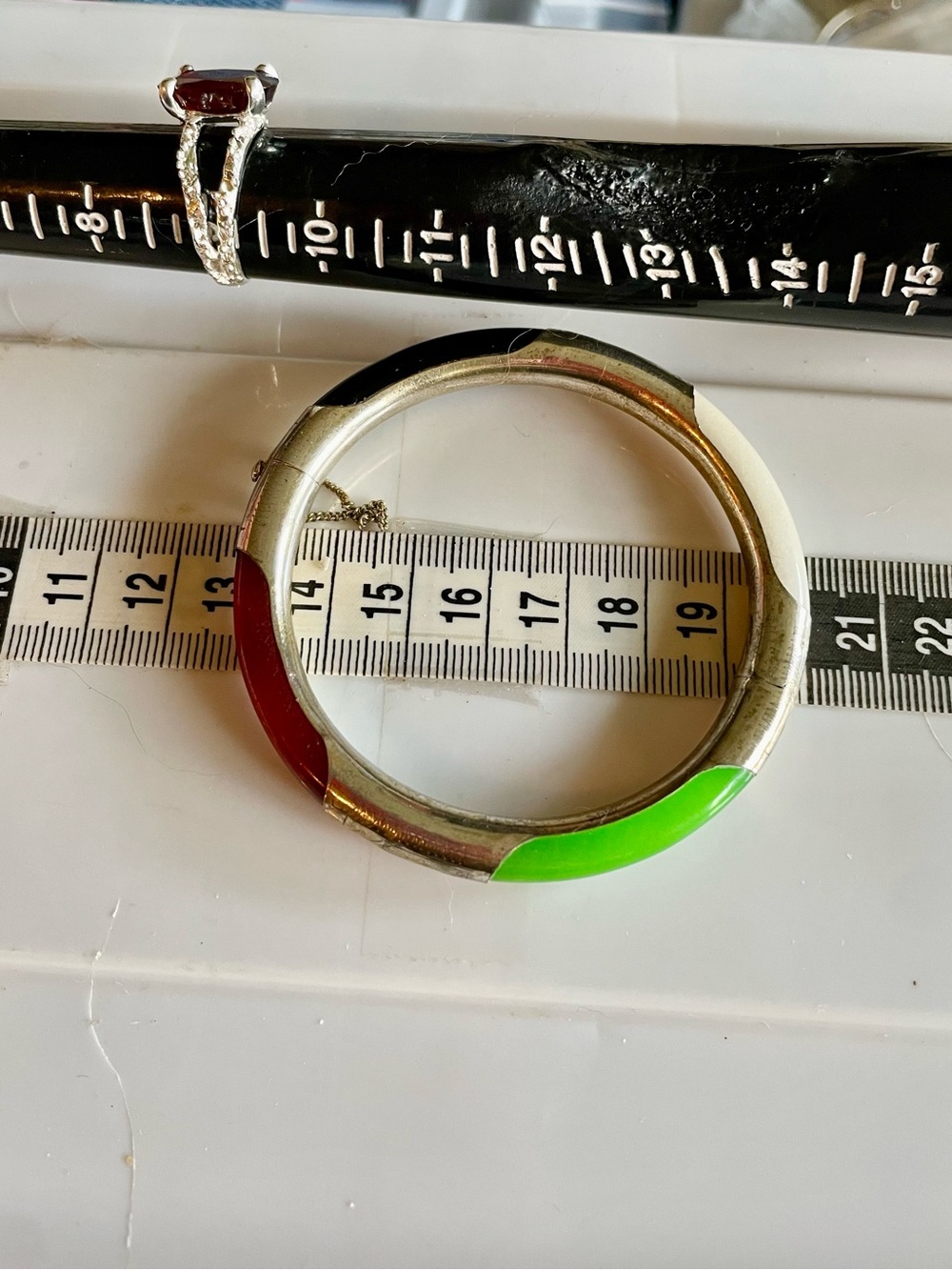 jade Hinged Bangle Bracelet - Women Jewelry